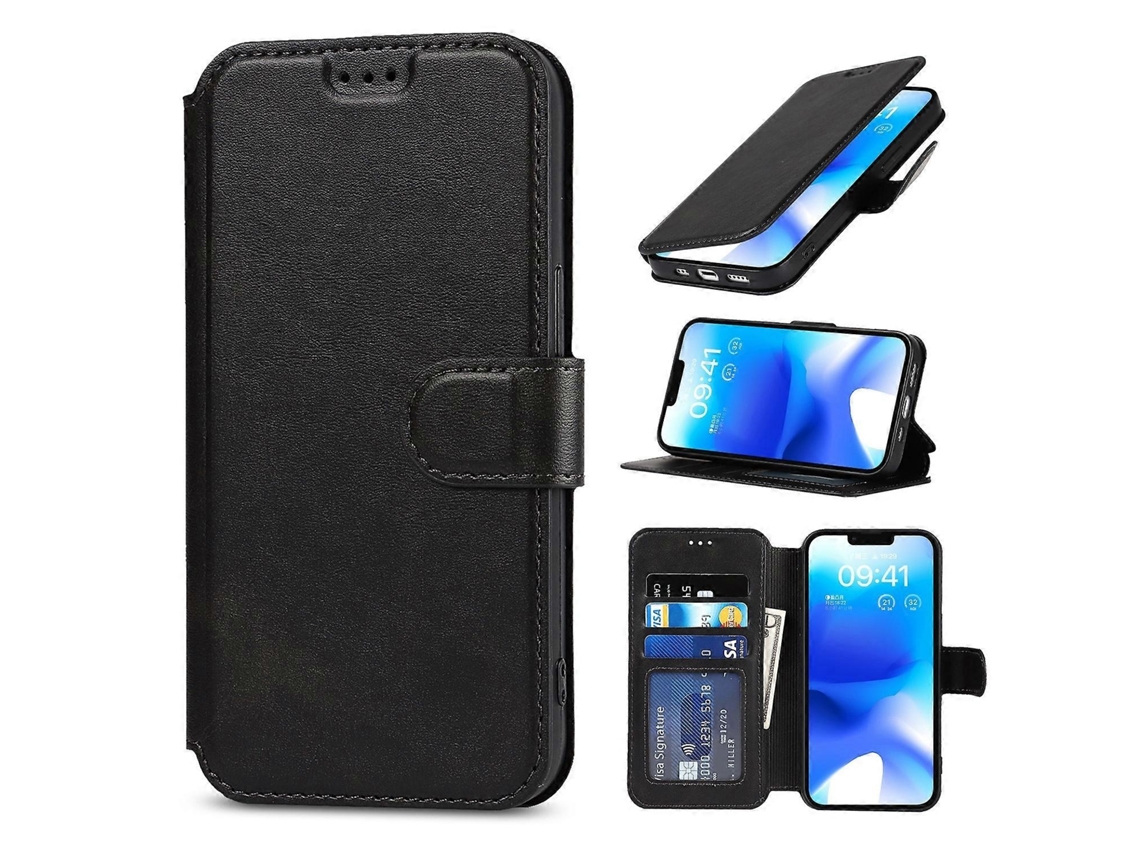 Lurelia Capa Iphone 14 Couro Pu Tpu Antichoque