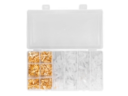 600pcs Conector Terminal De Latão Com Bainha Transparente Para Pressão Fria Aplicações Elétricas
