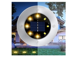 Luminária Solar de Jardim para Exterior, Holofote de Solo AQUAFORGE