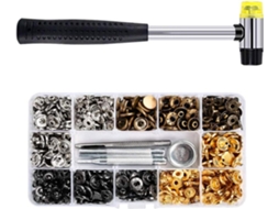 Kit Com 100/120 Ilhós De 12,5 Mm Em 4 Cores, Ferramentas Instalação