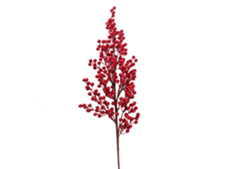 Laxiscreed 21 Fork Red 89cm Com Folhas Artificiais Holly Berry Para Decoração Natal
