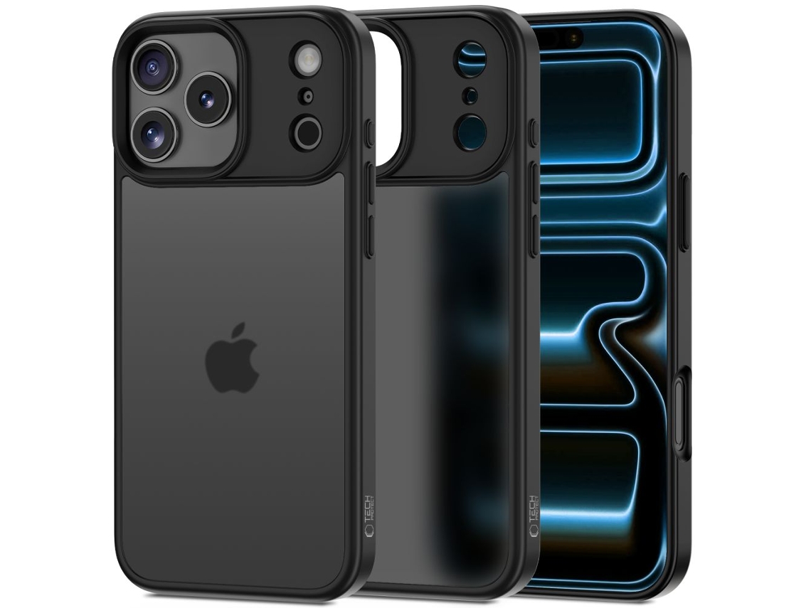 Capa Tech-protect Magmat Para Iphone 17 Pro Max, Preta Fosca Com Proteção Magsafe.