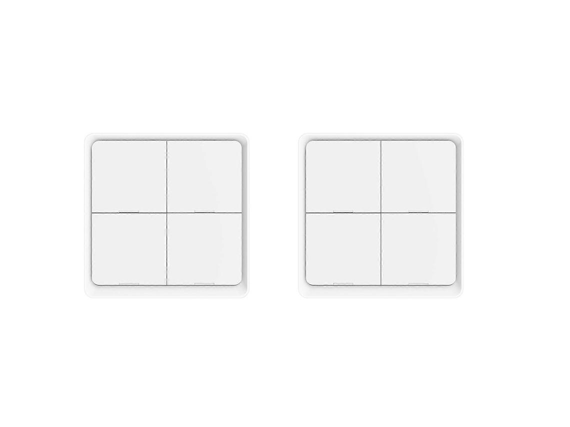 Controlador De Interruptor De 4 Vias Sem Fio Tuya Zigbee Com 12 Cenas, Alimentado Por Bateria, Para Dispositivos Tuya.