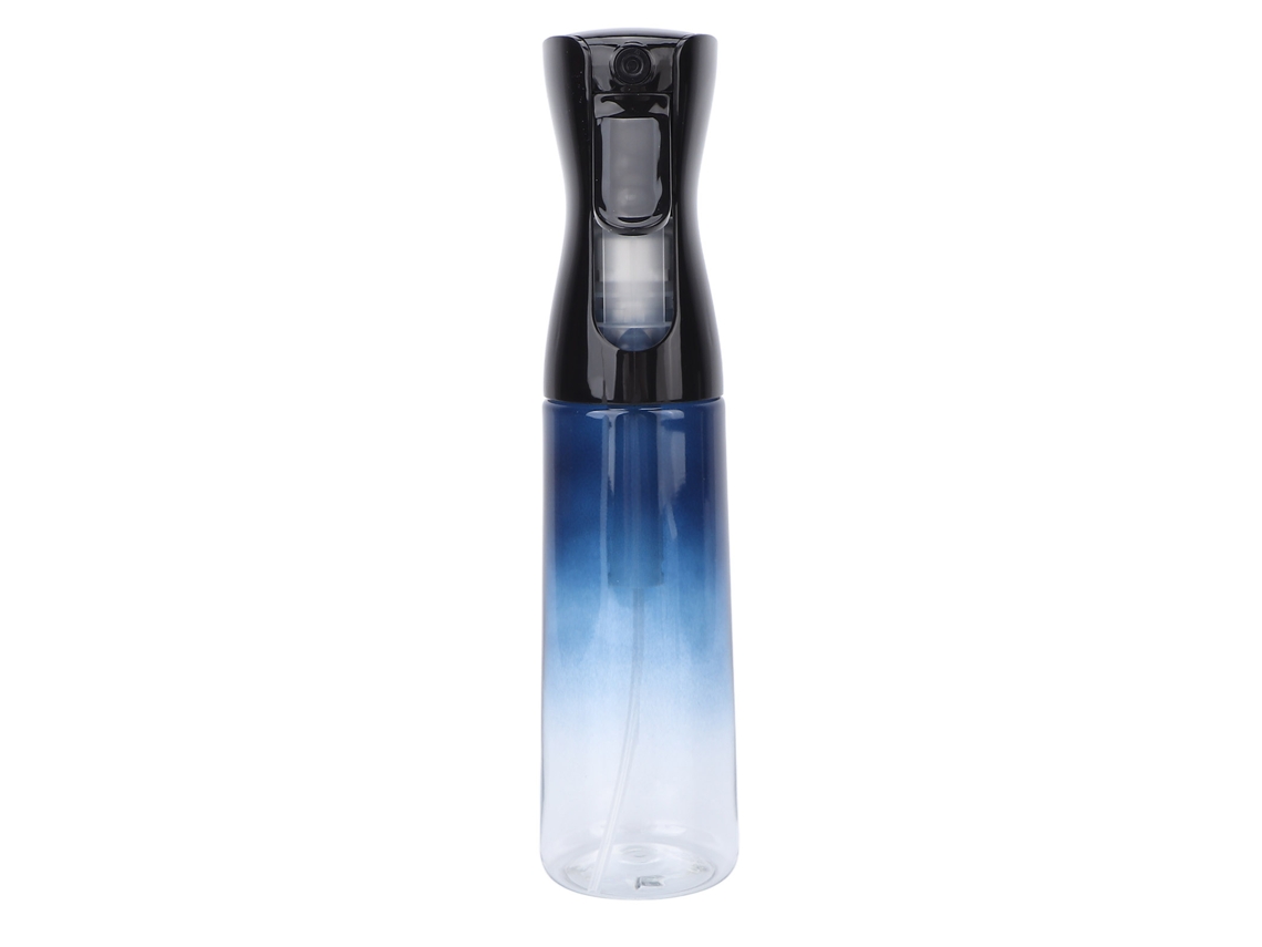 Botella De Spray Reutilizável Azul Degradê 300ml, Pulverizador Contínuo Para Penteado, Limpeza, Jardinagem E Cuidados Com A Pele