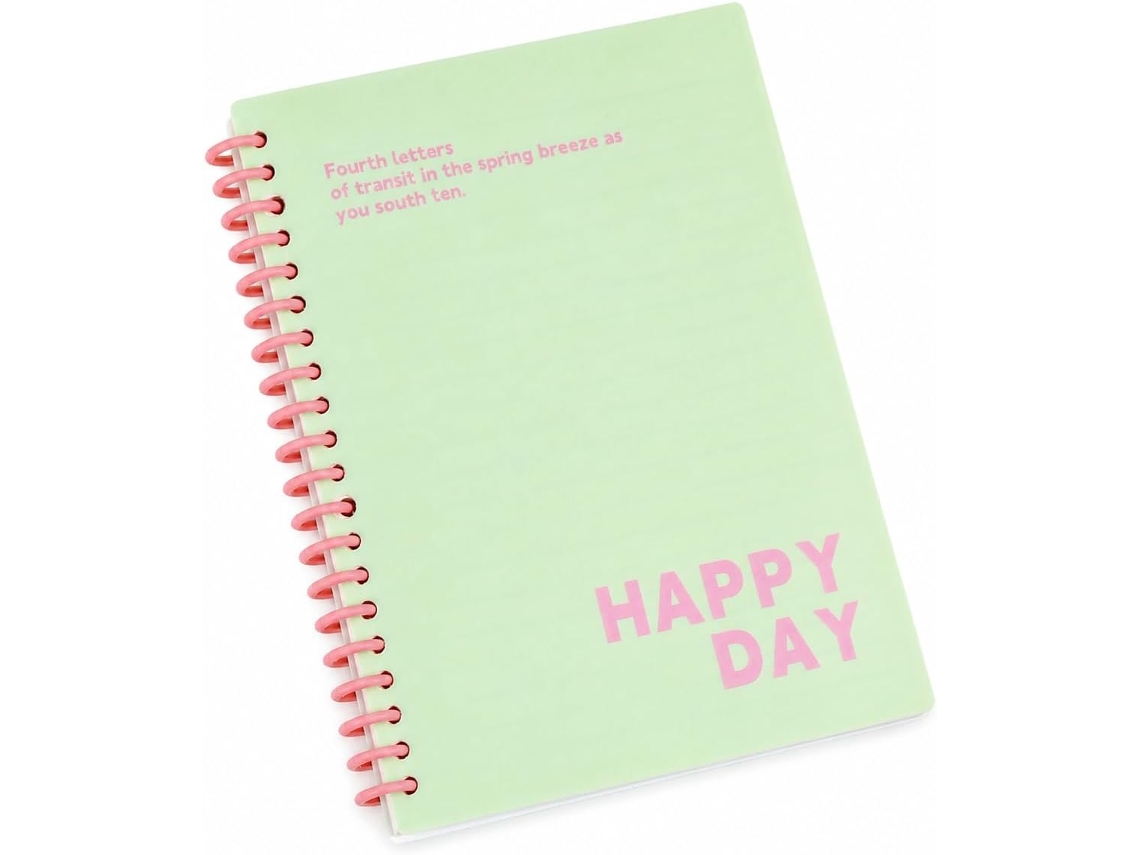 Caderno espiral com linhas, 60 folhas, 161g