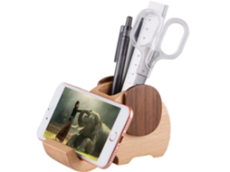 1 Caneta De Elefante, Suporte Para Celular, Presente Feminino, Caneta De Madeira-aquaforge