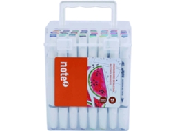 Conjunto 48 Marcadores Ponta Dupla Base Álcool