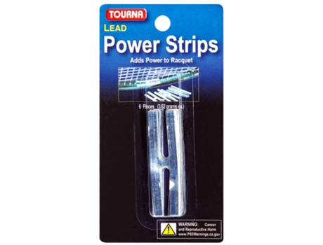 Blister de 6 autocolantes de chumbo TOURNA GRIP Power Strips