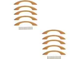 Conjunto Genérico De 10 Puxadores Simples E Modernos Para Gavetas, Estilo Nórdico, Em Madeira, Para Portas De Armários E
