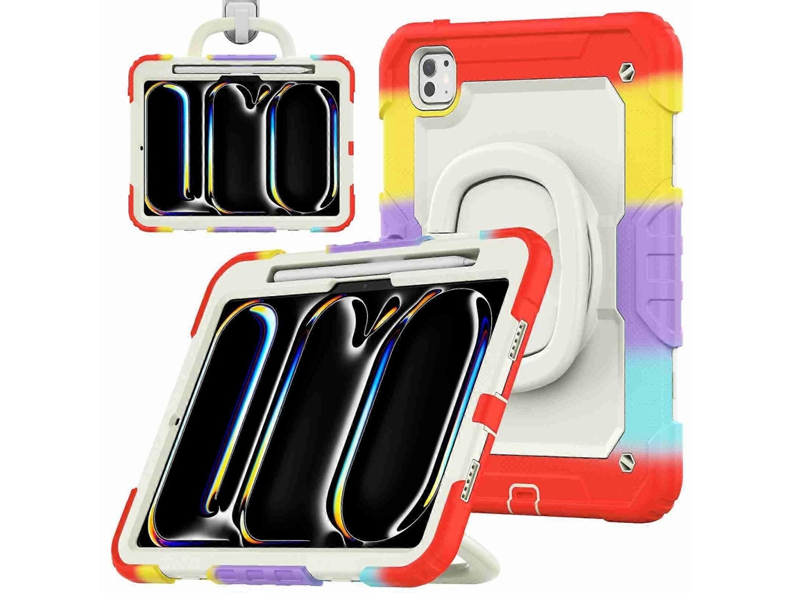 Capa de silicone híbrida para tablet Webake com alça de ombro para iPad Pro 11 (2024)