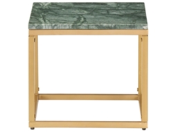 Mesa de Centro 40x40x35cm Pedra Mármore Verde MAISON EXCLUSIVE