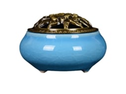 Queimador de Incenso Cerâmico Azul Celeste LAXISCREED