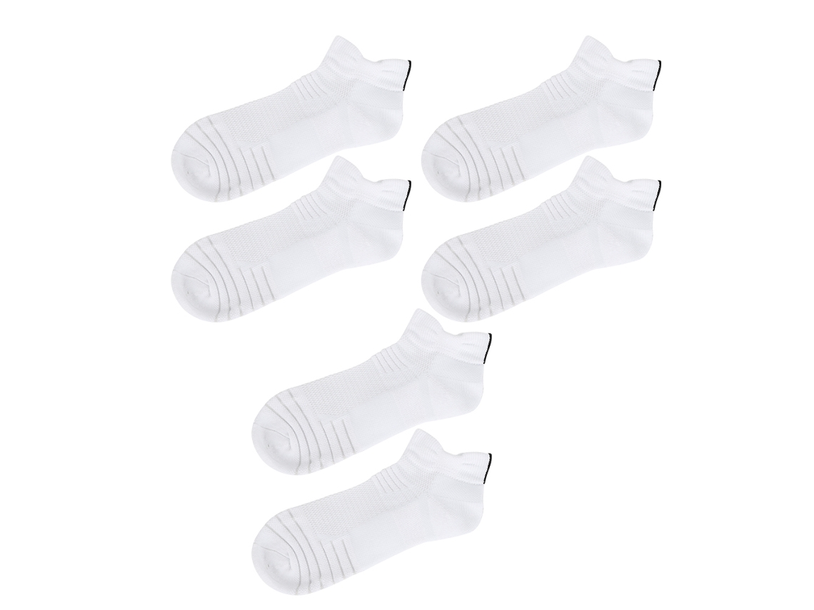 3 Pares Meias Esportivas De Algodão Para Homem Absorvente De Suor Soft Meias De Basquete Outdoor Adulto