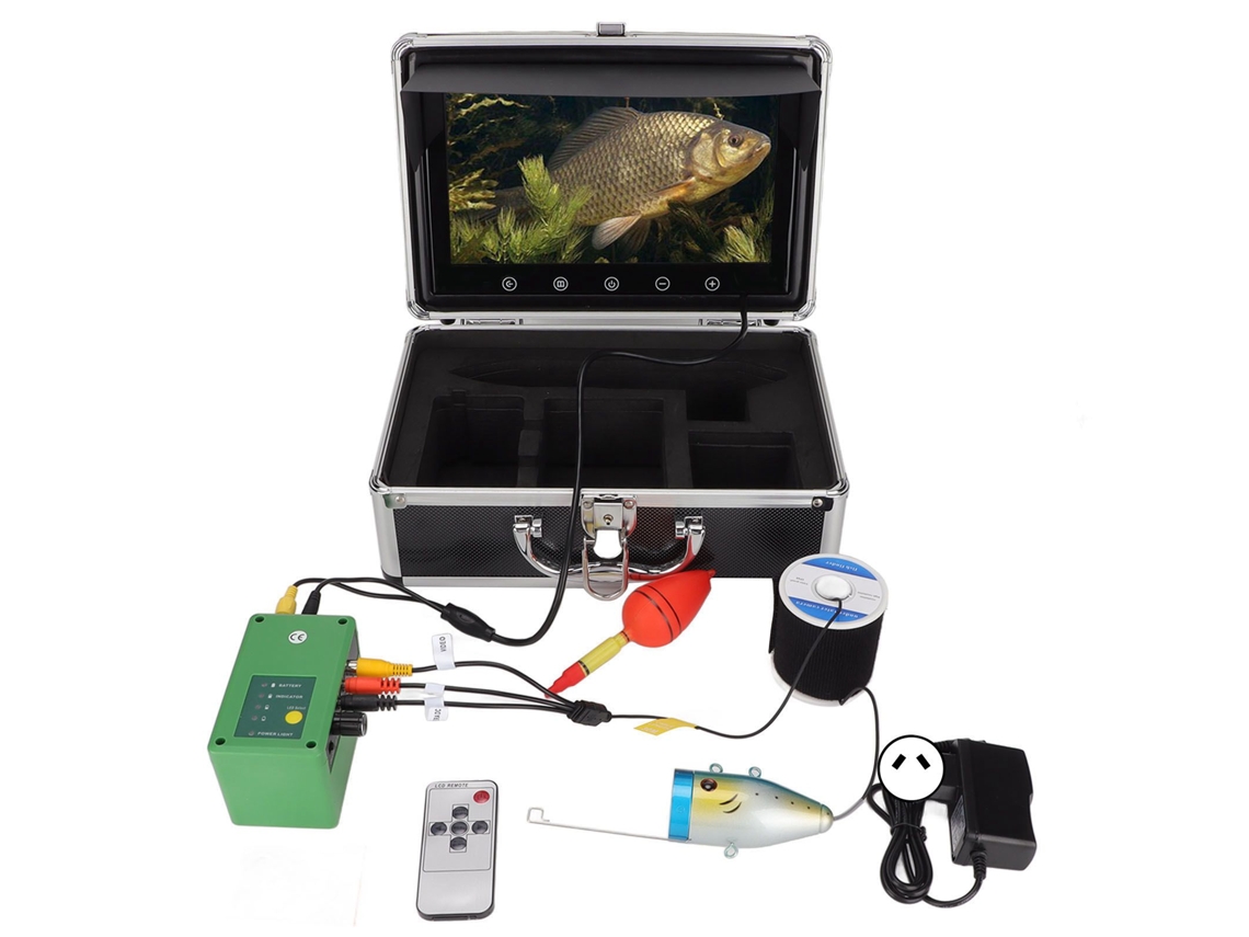 Câmera De Pesca Subaquática Com Monitor Lcd 10,1 Polegadas