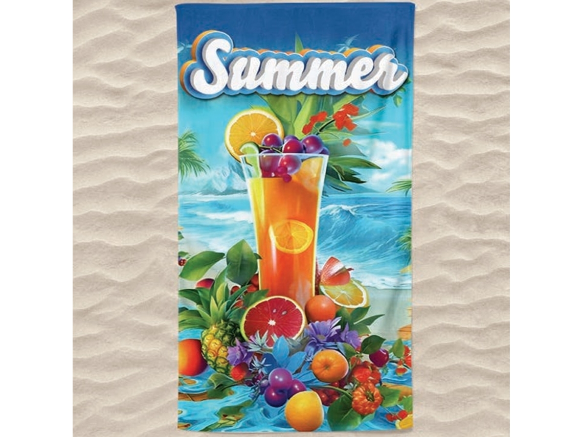 Toalha De Praia Microfibra Sumo Tutti-frutti Summer