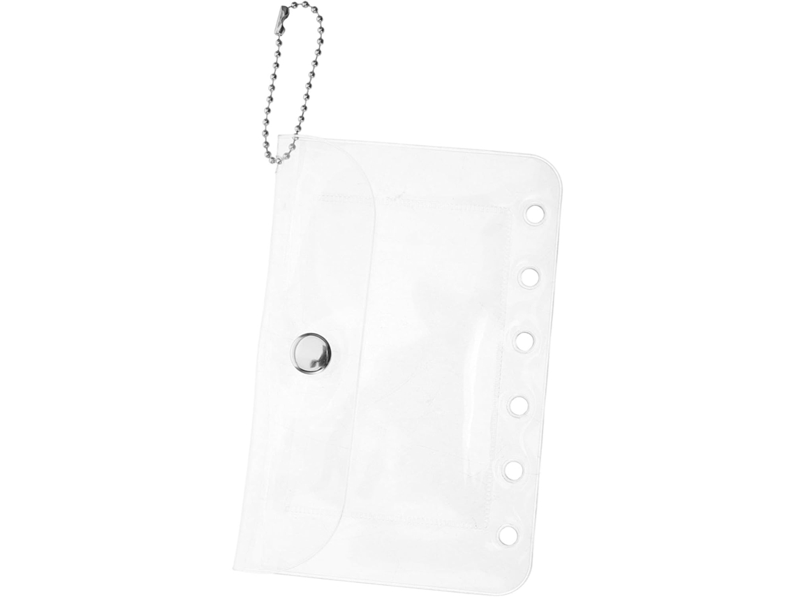 Cartes Transparente 6 Anneaux Pvc Protection Multifonctionnel Portátil Para Rangement Fotos Cartes Postales