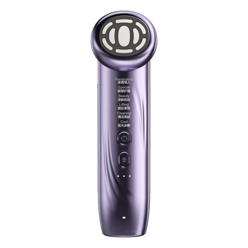 Massageador Facial Refrescante, Firmador, De Limpeza E Rejuvenescedor (roxo)
