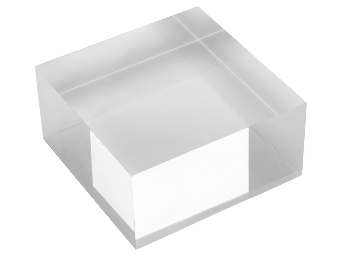 Bloco Acrílico DEFLECTO Transparente 75 X 75 X 25 Mm