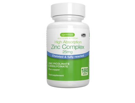 Igennus High Absorption Zinc Complex 25mg 180's