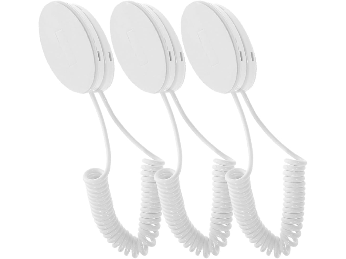 Conjunto De 3 Ganchos Retráteis Autoadesivos De Plástico Celular E Controle Remoto Fáceis De Usar, Com Design