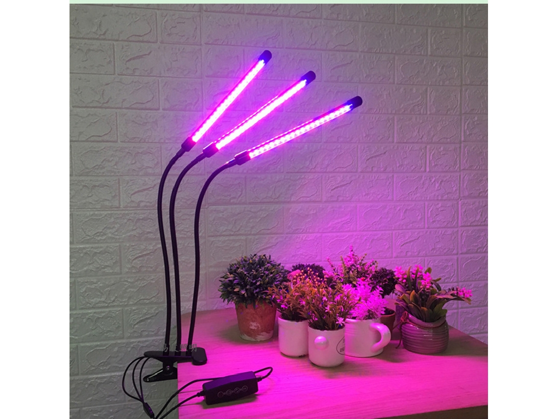 Clip Grow Light, Plant Four-head Grow Light, Usb Timed Dimmable Full Spectrum Grow Light