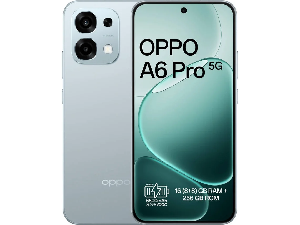 Smartphone OPPO A6 Pro 5G (6.57'' - 8 GB - 256 GB - Cinzento Titânio)