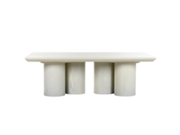Mesa de Centro em Mdf com Acabamento Imitando Madeira, 140x80x45cm ALEXANDRA HOUSE LIVING