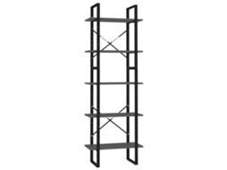 Book Cabinet, Book Cabinets Vidaxl Cinzeto Madeira Processada (n/a)