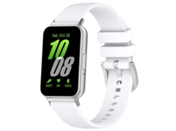 Bracelete para Samsung Galaxy Fit 3 Sm r390 Silicone Brilhante Branco XIAOMOYU