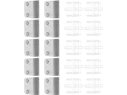 Conjunto de 10 peças de reposicionamento Fomiyes para dispensador Fita Adesiva, sistema de instalação preciso, material PP e aço.