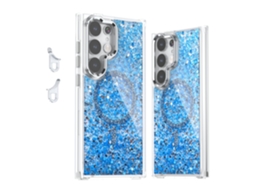 Suporte Magnético Anti-queda Para Capa De Celular Samsung Drop Glueazul-a04s