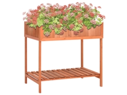 Vidaxl Floreira Para Ervas Aromáticas 80x60x80 Cm Abeto Maciço
