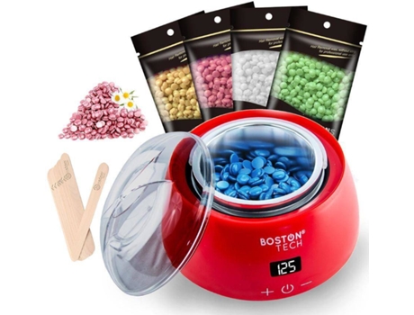 Aquecedor de Cera Elétrica para Remoção Profissional de Cabelo com Lcd BOSTON TECH Hr100 500 Ml
