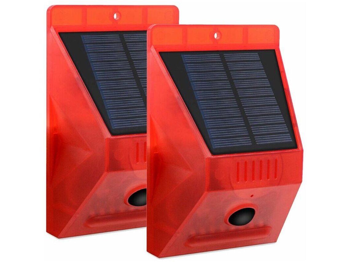 Kit com 2 luminárias solares AQUAFORGE para exterior ip65 à prova d'água com sensor de movimento para terraço