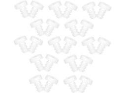Popetpop 50 Peças Almofadas De Borracha Antiderrapantes E Amortecedores Para Portas Armários Com Haste Macia Furo 5mm