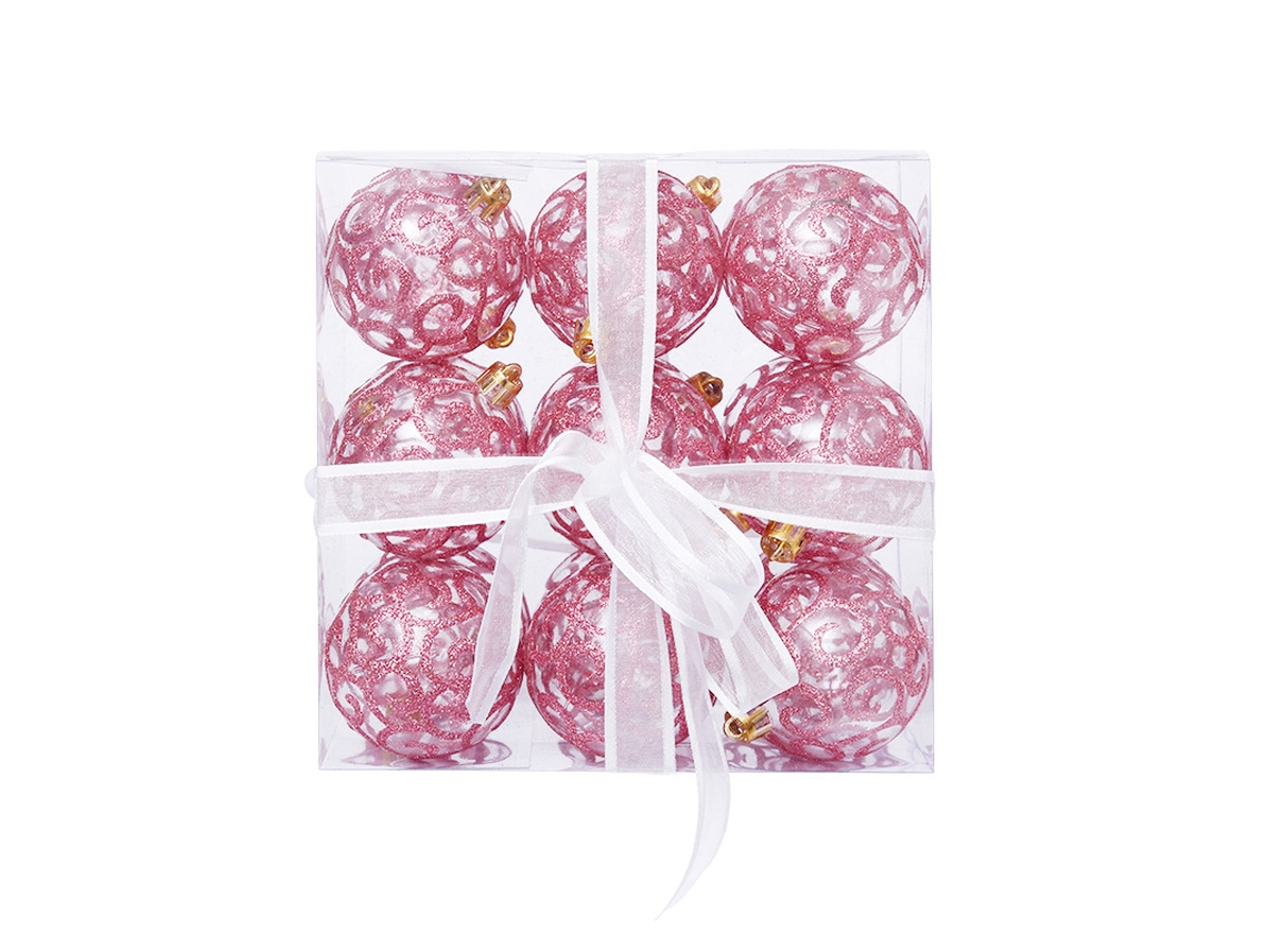 Bolas De Natal Transparentes De Pet Pintadas, 6 Cm/18 Polegadas, Enfeites De Natal Para Árvore De Natal.