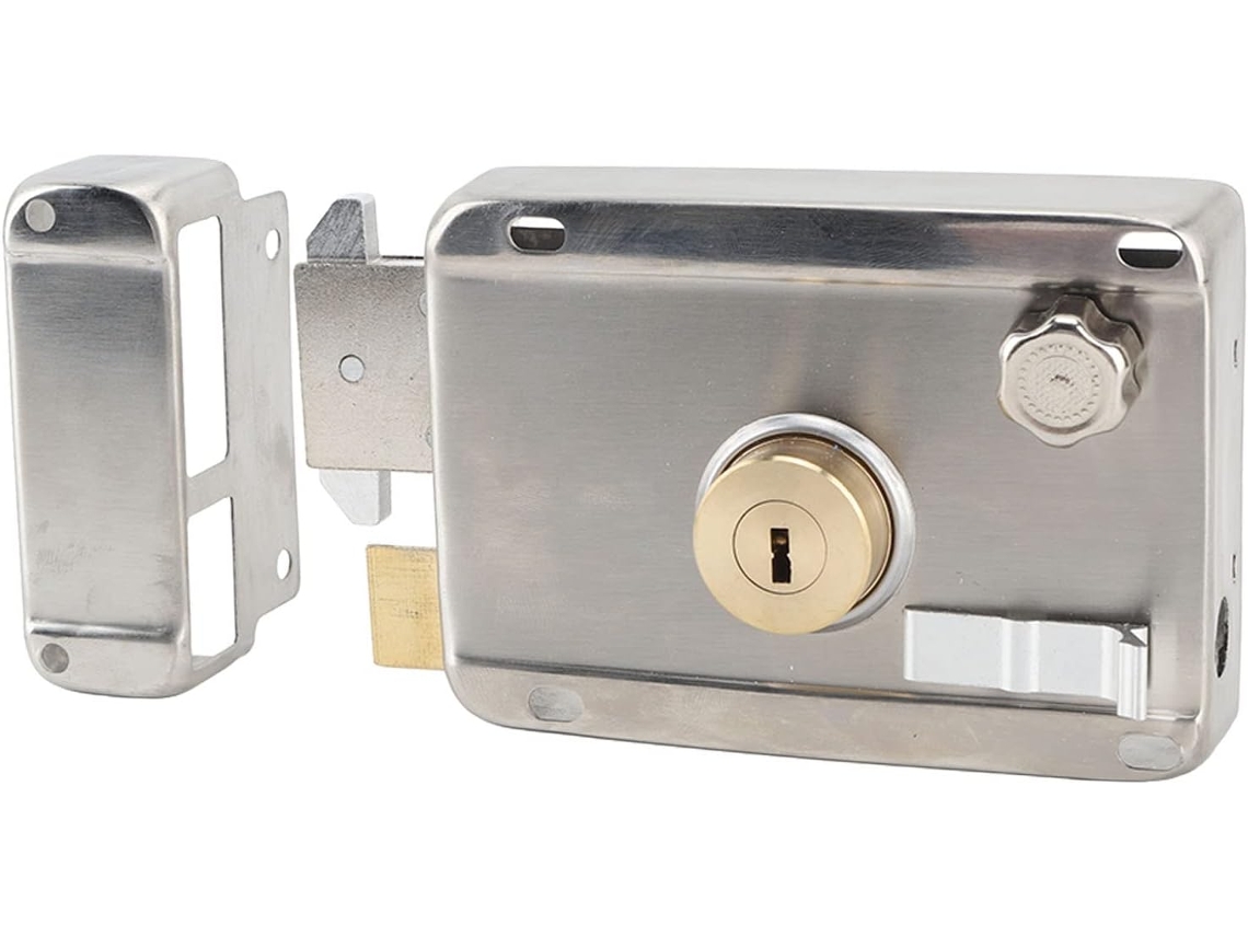 Fechadura Mecânica Externa Antirroubo, Fechadura De Aço Inoxidável Para Portão Com Maçaneta, Fechadura De Segurança À