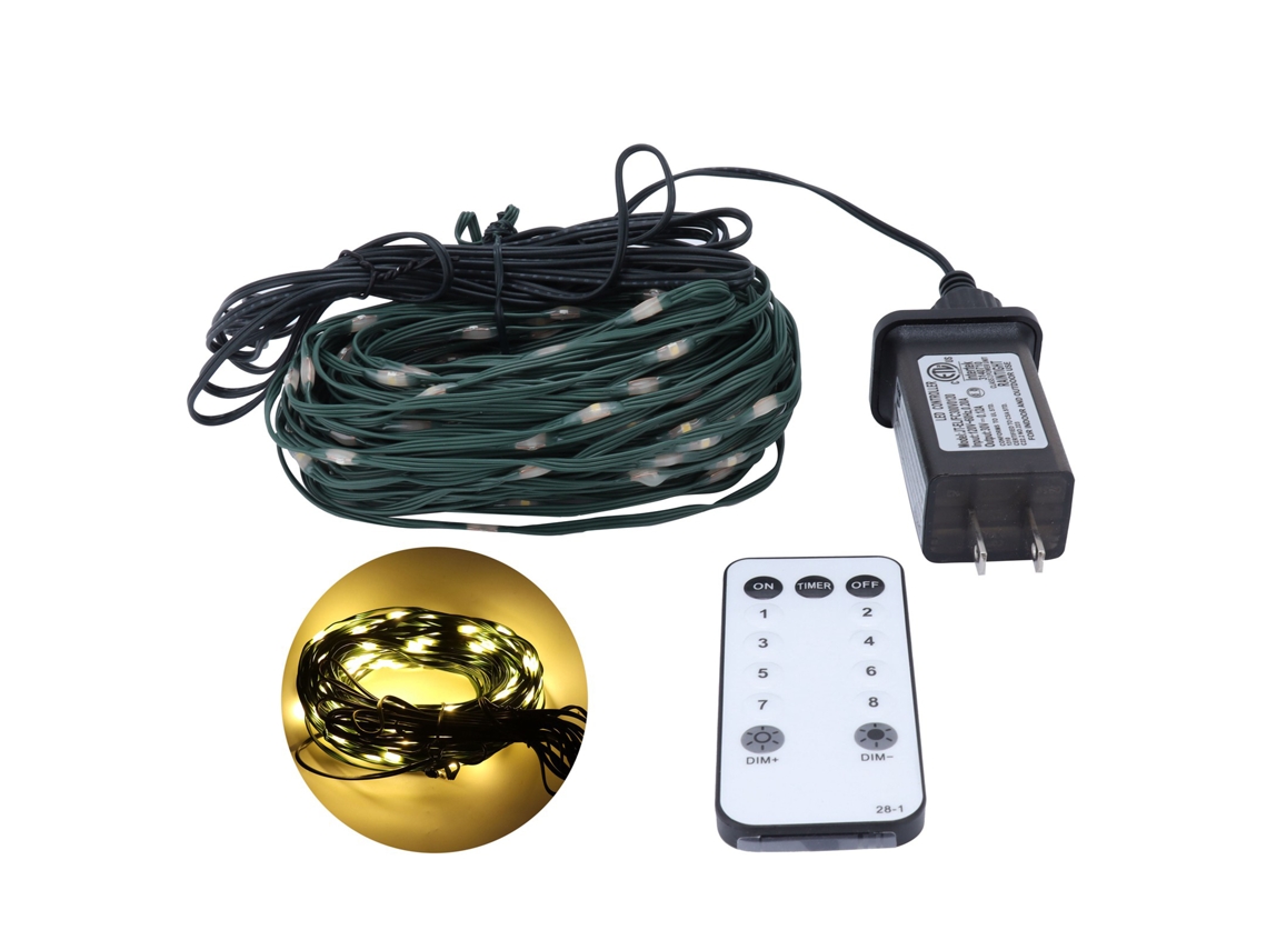 Luz de Corda 200led 8 Modos Ip65 Decorativa Jardim