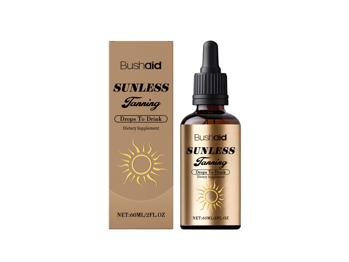 Gotas Bushaid para Hidratação e Bronzeado, Tratamento Oral e Corporal LAXISCREED