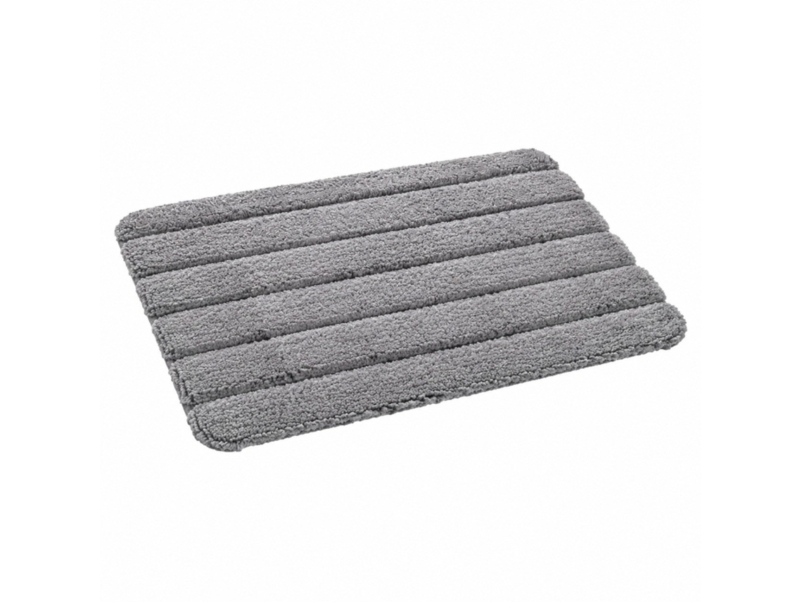Tapete De Banho Absorvente Antiderrapante, Verde-azulado E Branco, 16 X 24 Polegadas, Microfibra, Lavável