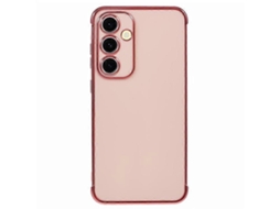Capa Compatível Com Samsung Galaxy A35 5g, Com Moldura Eletroplaqueada Em Tpu Macio