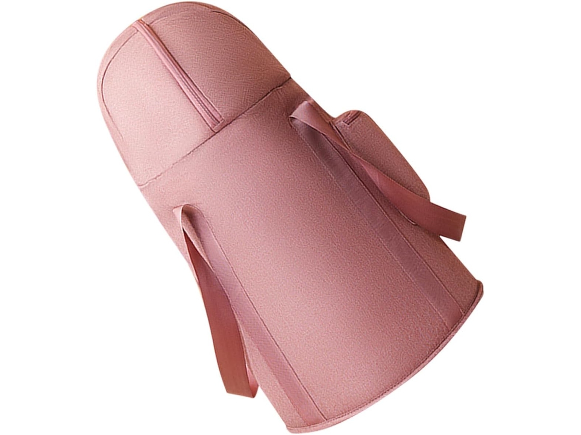 Balde Dobrável Rosa Para Escalda-pés, Prático E Resistente, Em Pvc E Tecido.