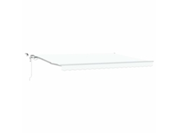 Toldo Retrátil Branco 450 × 350 Cm Poliéster e Metal MAISON EXCLUSIVE