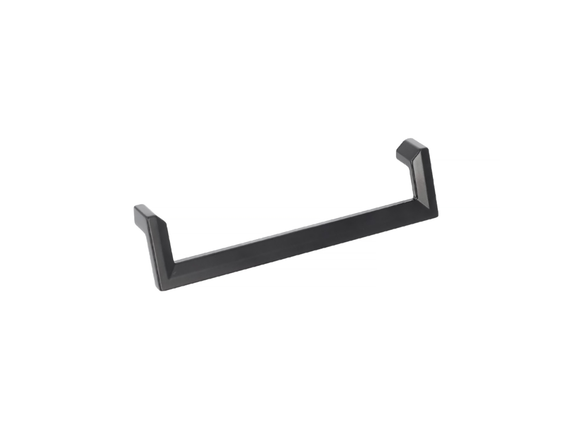 Puxador para Mobiliário em Zamac Distância Entre Eixos de 160 Mm Verniz Preto Mate Conjunto de 6mm HARDWAREXCHANGE