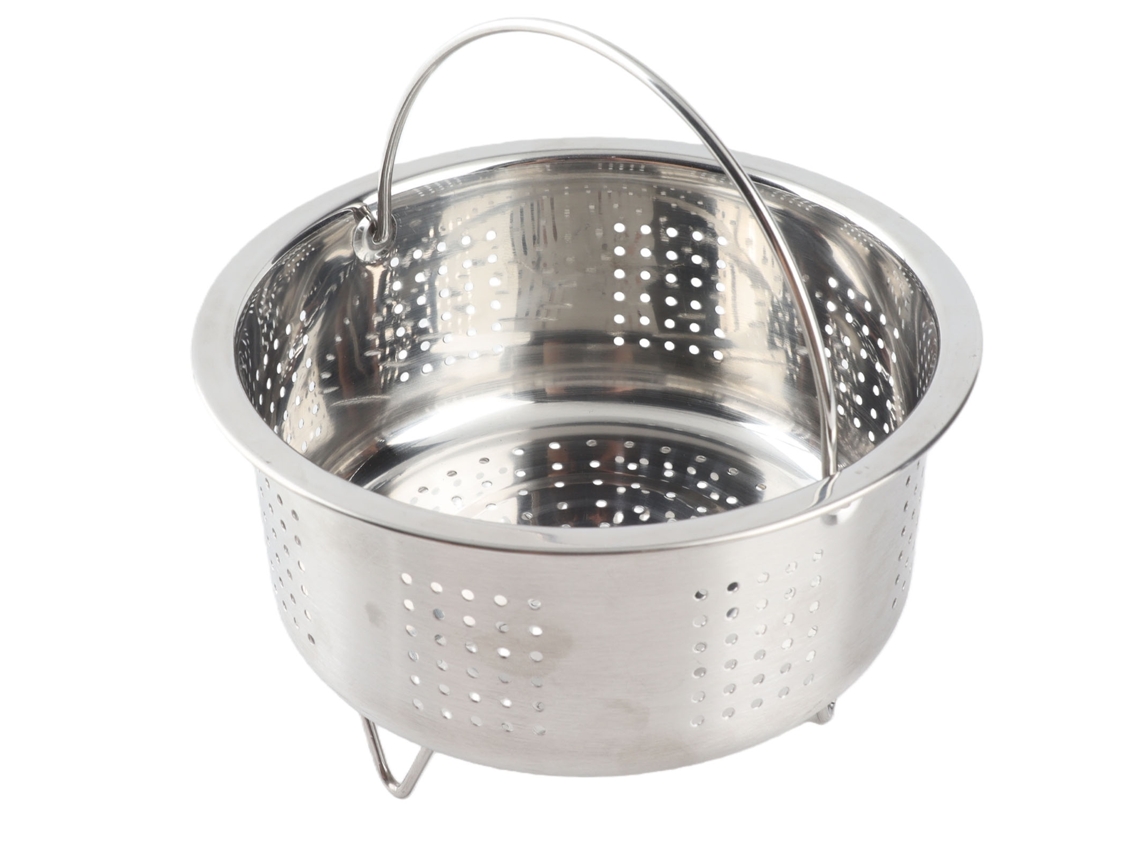 Vaporizador De Alimentos Em Aço Inoxidável 304 Da Laxiscreed, Com Alças, Para Múltiplos Ambientes De Cozinha