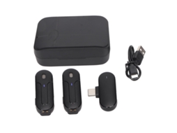 Microfone Lavalier Sem Fio EOOCOO (gravação Sem Fio 2.4g com Redução de Ruído)