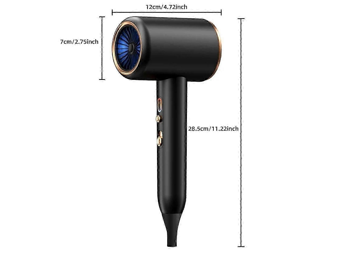 Secador De Cabelo Profissional De 1870 W, 3ª Marcha, Com Íons Negativos, Ar Quente E Escova De Ar. Ly Ebike