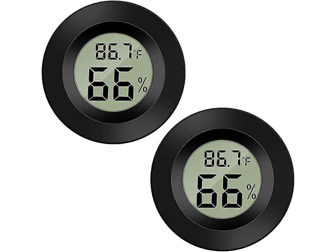 Mini Higrômetro Digital, Termômetro E Medidor De Umidade Para Ambientes Internos, Com Monitor Lcd.
