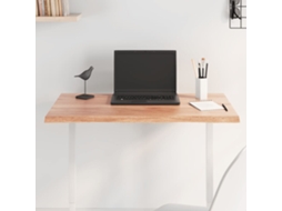 Vidaxl Tampo Mesa 80x40x2cm Carvalho Tratado Borda Viva Castanho-claro