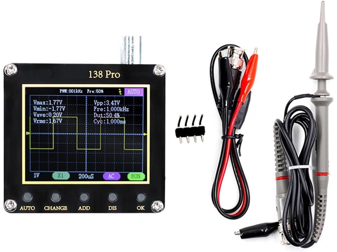 Osciloscópio Digital 138pro Eficiente com Sonda Dupla para Uso CHABERLU (b)